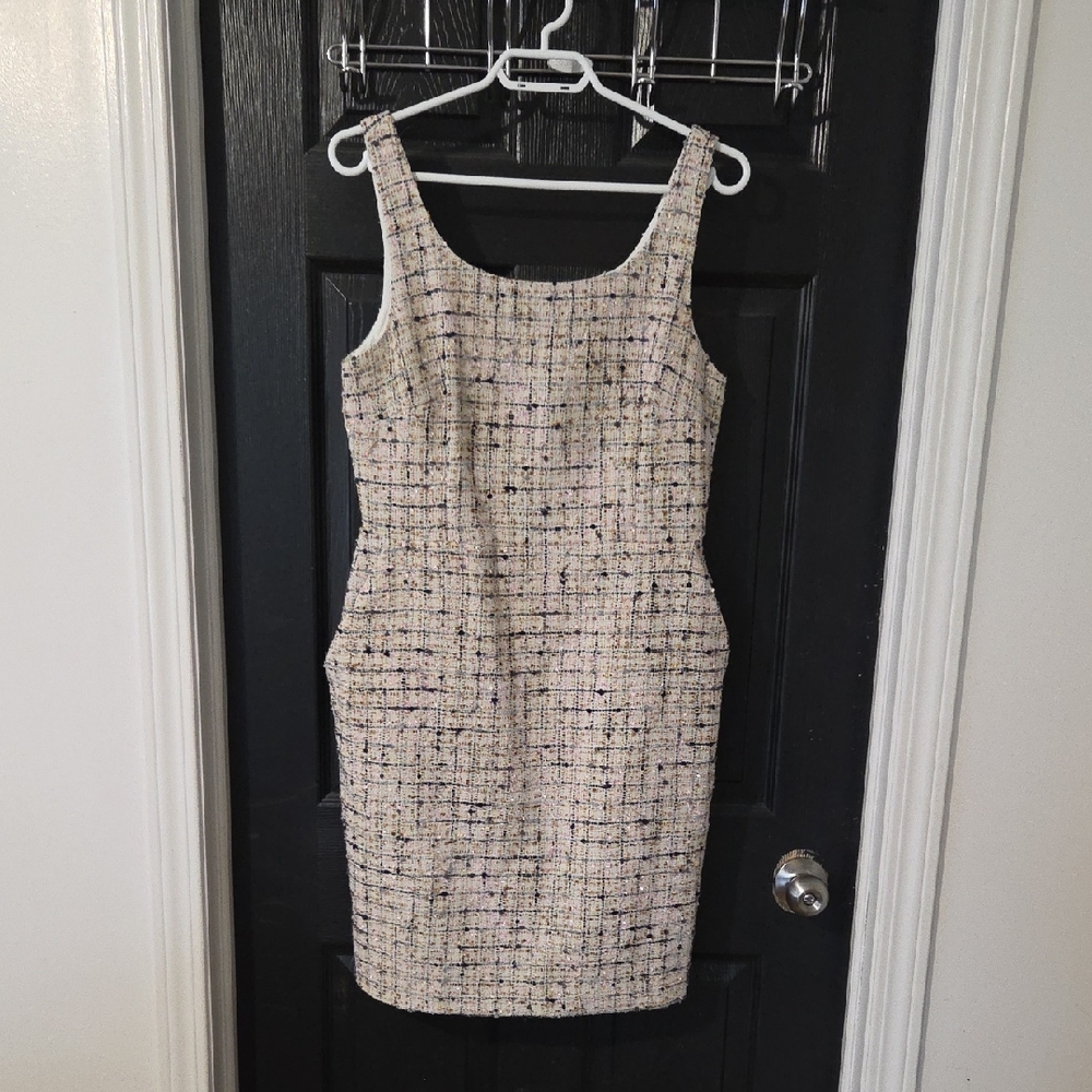 Ricki's Tan and White Sheath Mini Dress